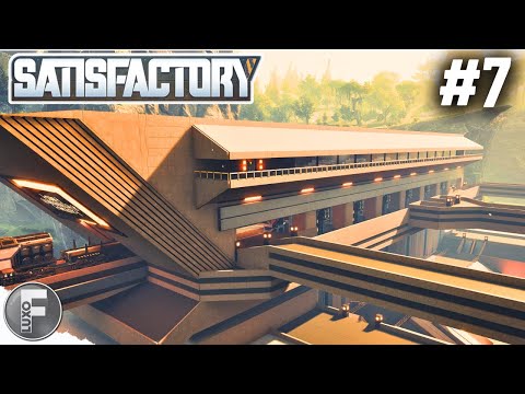 | Satisfactory | Building A FUTURISTIC TRAIN STATION - Episode #7