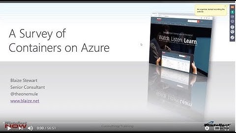 Containers on Azure