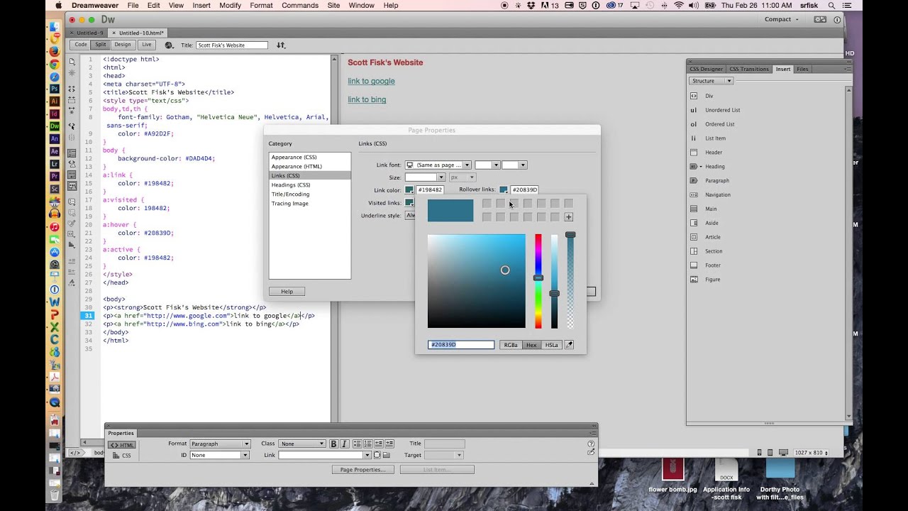 Basic Dreamweaver CC - YouTube