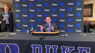 Coach K Duke vs UVA Post Game Press Conference