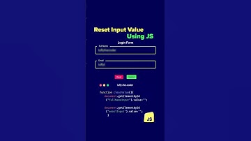 how to reset input form using javascript to blank the form input #css #sqlquestions #coding #htmlcss
