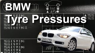 What Should My Tyre Pressures Be How To Read The Bmw Tyre Pressure Chart F F21 Youtube What Should My Tyre Pressures Be How To Read The Bmw Tyre Pressure Chart F F21 Youtube