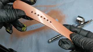 Spray painting silicone watchband DYI Rose Gold ink