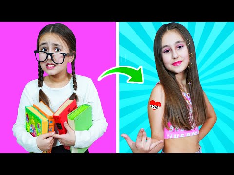 Popular VS Nerd STUDENT FOR 24 HOURS || How To Become Popular At School!