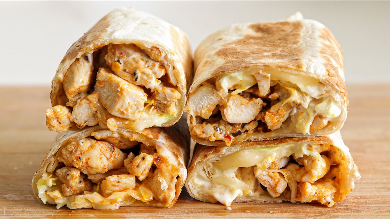 Chicken Wrap Recipe  Easy and Delicious Meal 