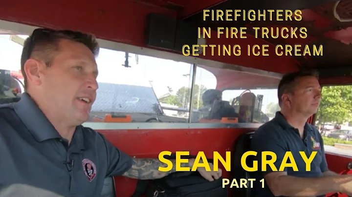 Firefighters in Fire Trucks getting Ice Cream - Se...