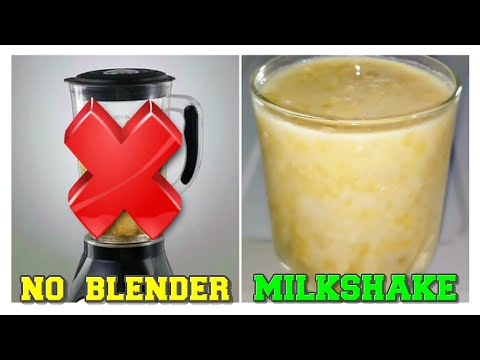 How To Make Banana Milkshake Or Smoothie Without Blender