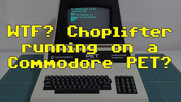 Choplifter Clone "PETLifter" Running on a Commodore PET 2001