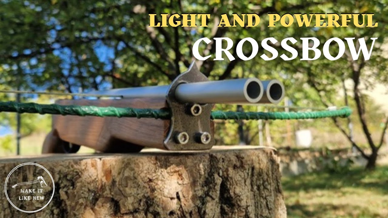 Crossbow Tutorial How to Make a Crossbow Easily. This Crossbow is Very Accurate. - YouTube
