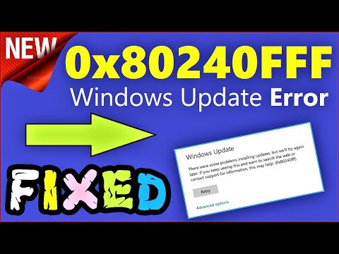 0x80240FFF Windows 10