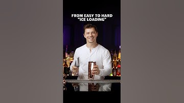 flair tricks FROM EASY TO HARD"ICE LOADING" 1 shaker #flairbartending #bartender #bartenderlife