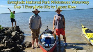 Everglade National Park Wilderness Waterway Canoe Trip Day 1 Everglade City to Lopez River