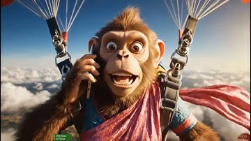 monkey vlog bloopers p-3 | 😱#shorts #monkeyvlog #funny#monkey