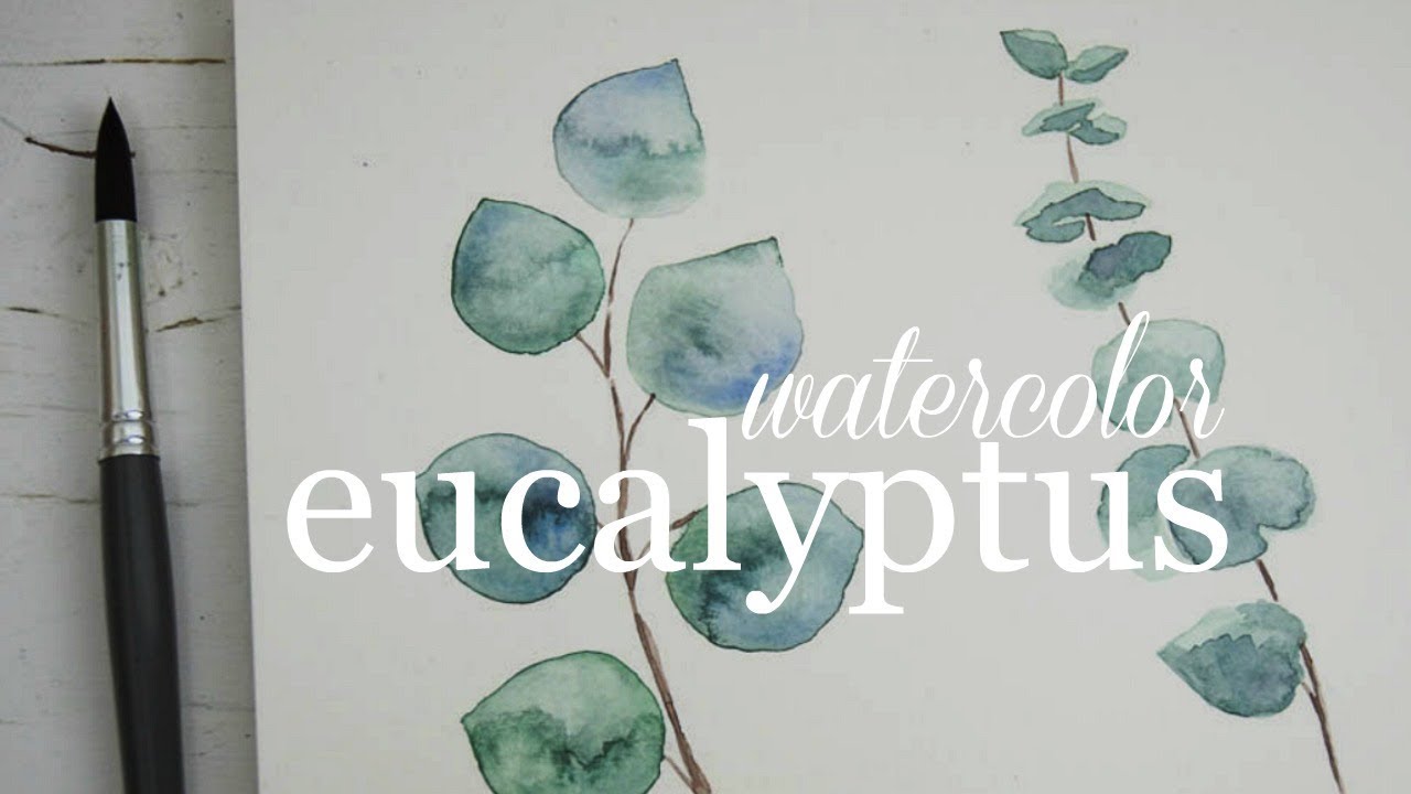 how to paint eucalyptus leaves