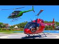 BELL 206 & BELL 505 at the SAME Helipad!