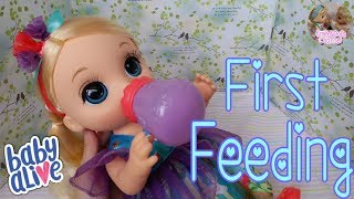 Baby Alive 2018| Baby Alive Once Upon A Baby - Forest Emma's First Feeding & Changing Video 