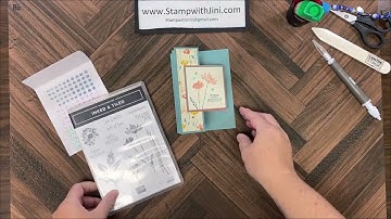 Stamp with Jini INKED & TILED MULTIPLE COLOR ACCORDION PANEL CARD by Jini Merck