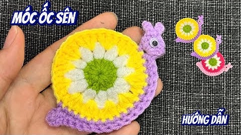 Móc con ốc sên bằng len siêu cute | Hướng dẫn từng bước