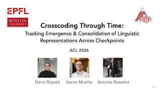 [ACL 2026]  Crosscoding Through Time