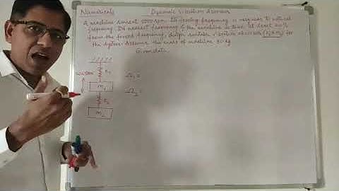 Lect 12 Numericals on Dynamic Vibration Absorber