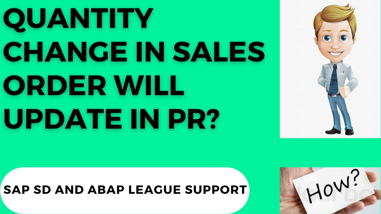 SAP SD Interview Q&A (Quantity change in sales order will update in PR ...