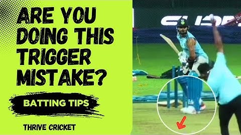Are You Making This Trigger Movement Mistake? Fix It Now! 🚨🏏 |Batting Tips|Thrive Cricket