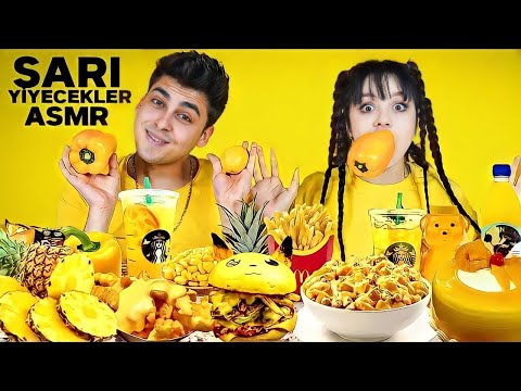 SARI OLAN HERŞEYİ YEDİK (ASMR)