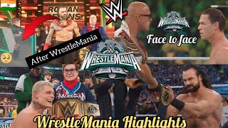 WrestleMania 40 Night 2 Full Highlights / Roman Reigns After Wrestlemenia 40 |