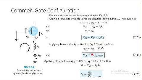 Field Effect Transistors Biasing - 3