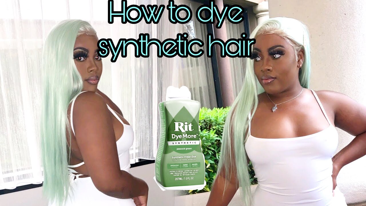 How To Dye Synthetic Hair Only 5 Minutes Youtube