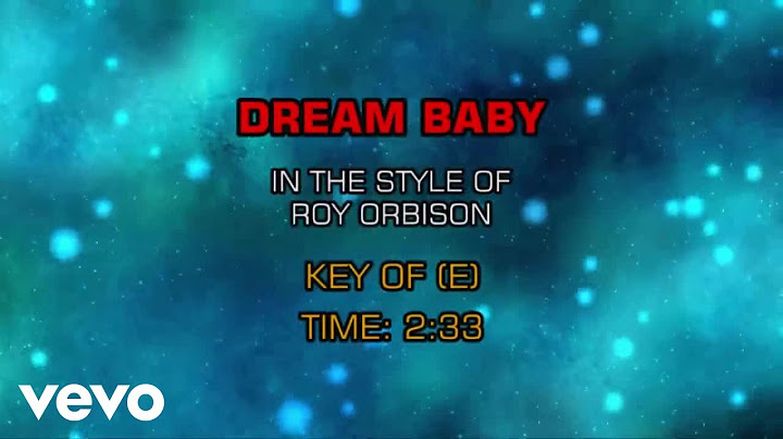 Dream Baby (How Long Must I Dream) Karaoke version - Karaoke performance video thumbnail