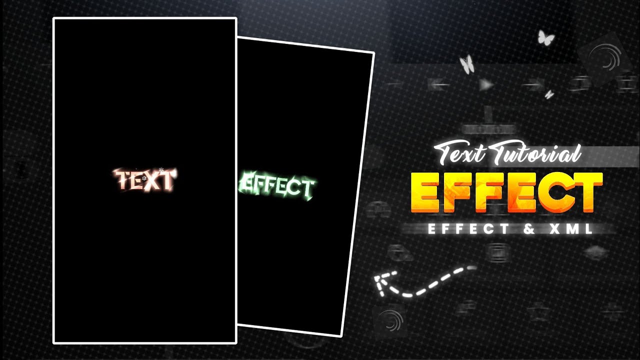 Alight Motion Text Effect tutorial #Black Screen Text Effect #Effect ...