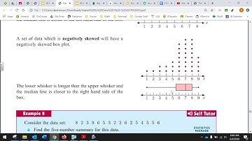 IB Math AA SL Core Ch 12F Box and Whisker Plots