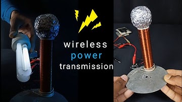 Homemade Tesla coil ⚡ Nikola Tesla wireless power transmission project 🔥🔥
