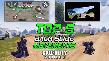TOP 5 COD HAREESH BACK SLIDE MOVEMENTS | TIPS AND TRICKS (COD MOBILE) GUIDE/TUTORIAL (PART - 1)