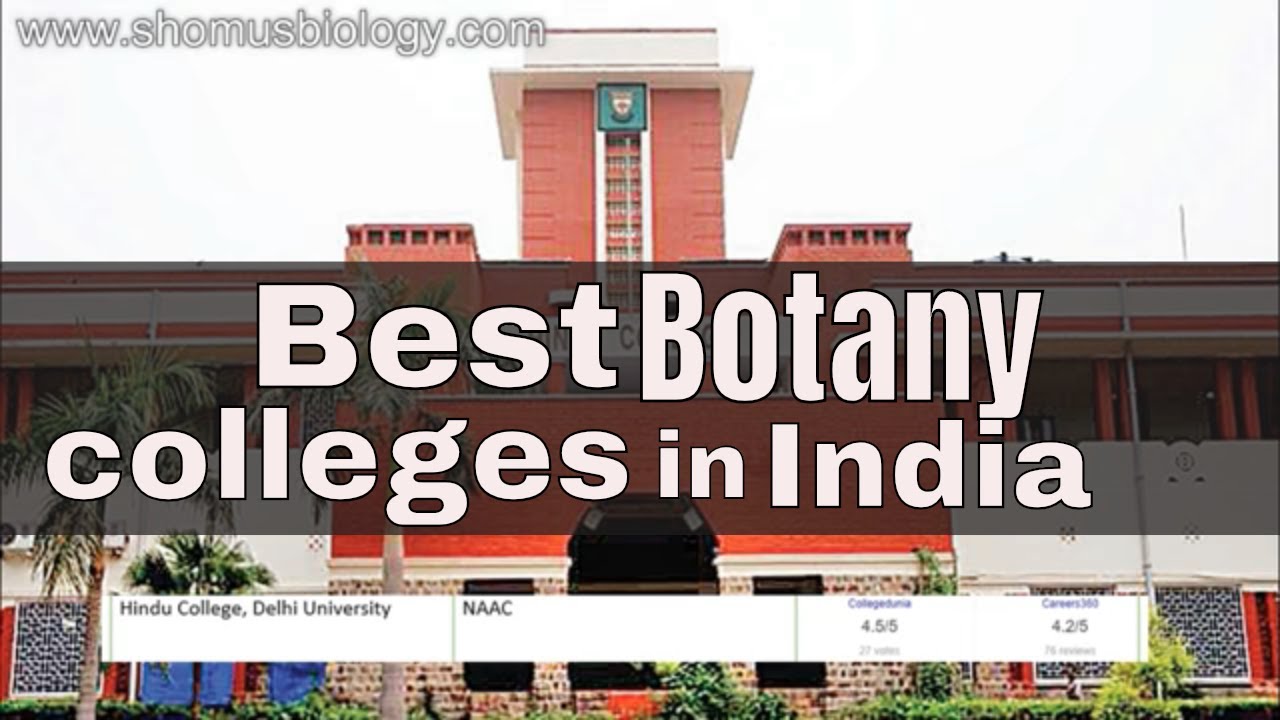 phd colleges in botany