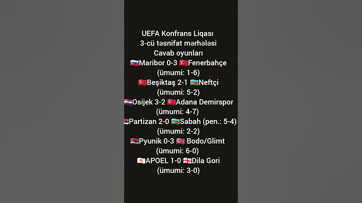 UEFA Konfrans Liqası 3-cü təsnifat mərhələsi cavab oyunları (1-ci hissə)