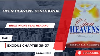 Download Lagu Open Heavens Bible in One Year Reading 26-01-2026 (Exodus 35 - 37) MP3