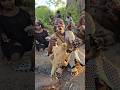 Bush meat preparation guys