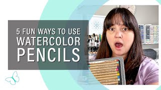 5 Fun Ways to Use the NEW Distress Watercolor Pencils!!!