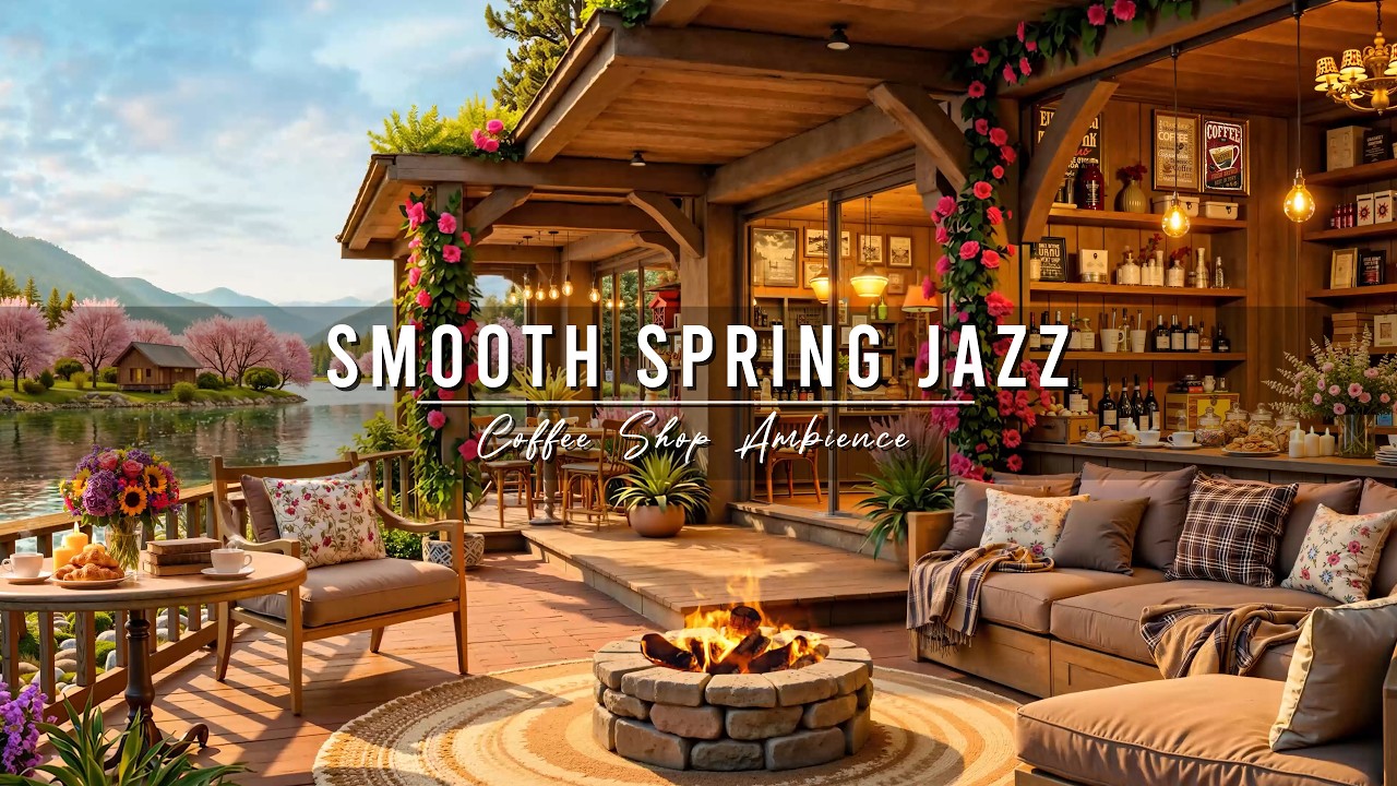 Begin Your Day with Relaxing Jazz Instrumental Music ????Cozy Spring Porch Ambience & Smooth Jaz