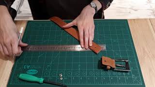 Raccourcir sa ceinture en cuir soi-même | DIY