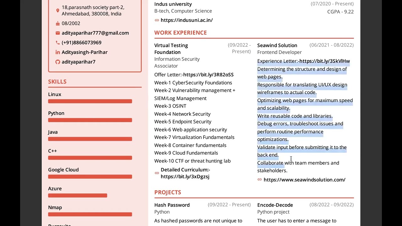 Past accomplishments
