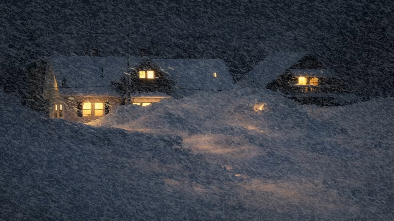 Howling Wind Sounds & Blowing Snow Storm | Blizzard for Sleeping. - YouTube