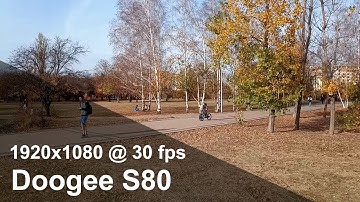 Doogee S80 - Full HD (1920x1080) camera video sample