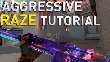 How to Play RAZE on Attacker Side Split | Valorant Tips & Tricks #1