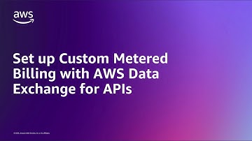 Set up Custom Metered Billing with AWS Data Exchange for APIs | Amazon Web Services