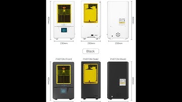 ANYCUBIC Photon S 3D Printer 2Colors BlackWhite 500ML LCD Upgraded Module Matrix Dual Z axis SLA Pho