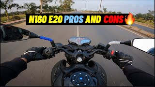 New Pulsar N160 E20 Pros and Cons 🥵| Bajaj Pulsar N160 in 2024 |