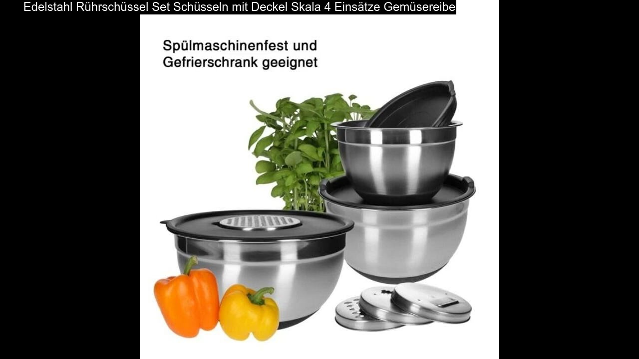 Silikon-Schüsseleinlagen Für KitchenAid – 3-teiliges Set, Hitzebeständig (-40°C Bis 240°C), Mit Ausgießer & Deckel